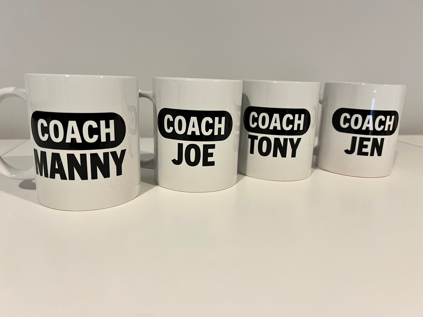 Customizable 12 oz Mugs - Add Team and Coach/Player Name