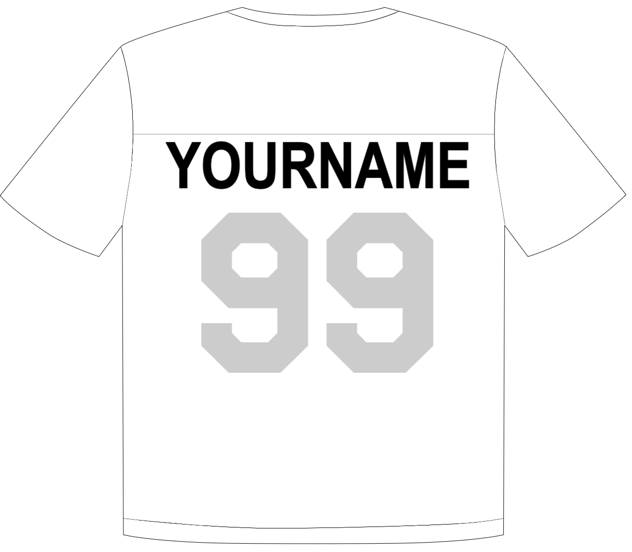 Hockey Jersey - Player Name Decal